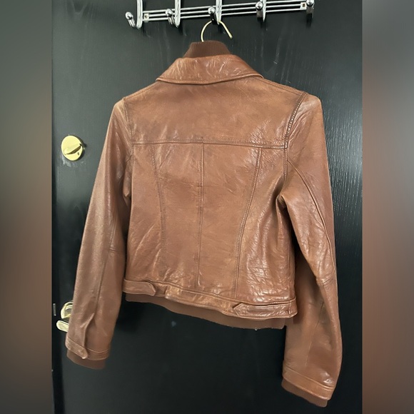 Levi's Genuine Vintage Leather Jacket S Small - Picture 2 of 15